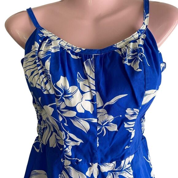 Hilo Hattie Romper Womens 10 Floral Hawaiian Adjustable Straps Built In Bra - Picture 3 of 9
